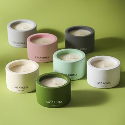 Custom ceramic mat candle holder no glaze candlestick porcelain wholesales candle jars