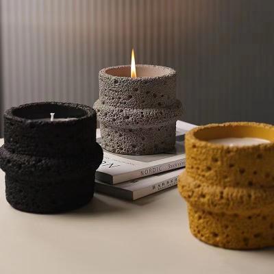Factory Direct Selling Cement Candle Jars Support Bring Fragrance Decoration Natural Plant Candle