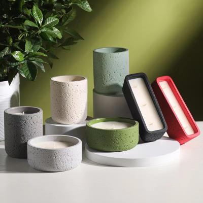 Nordic Blank Luxury Ceramic Candle Jar Candle Container Ceramic Candle Jars Custom